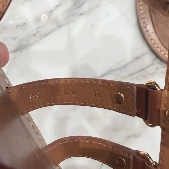 Celine LYMPIA GLADIATOR SANDAL IN CALFSKIN - Picture 7 of 7